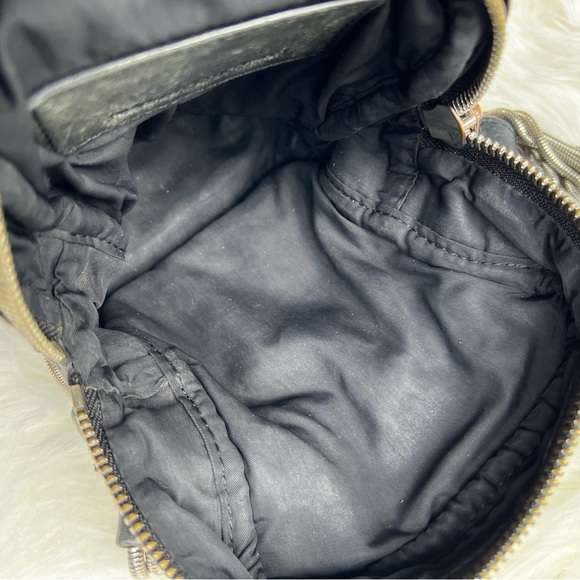 Alexander Wang Crossbody Bag Leather Distressed Grunge Rock - Picture 9 of 15